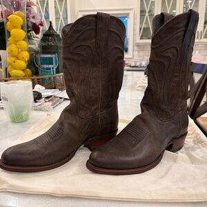 Tecovas dark brown boots- women